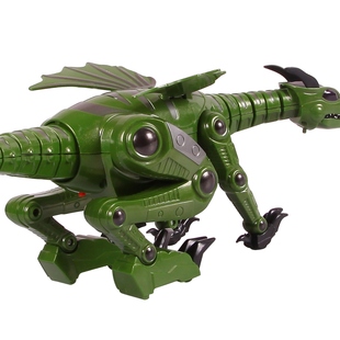 恐龙 电动恐龙 儿童仿真电动动物玩具 酷炫飞龙电动龙机器人带音乐