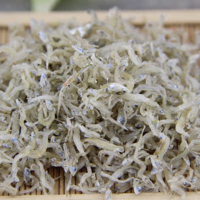 舟山特产枸杞岛海鲜干货眯眼小海蜒野生小银鱼干即食面包鱼250g