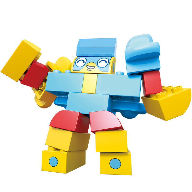 正版灵动奇积乐园积木玩具3-6周岁大颗粒拼装积木儿童组合套装