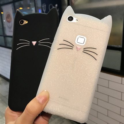 vivox6手机壳女款潮软硅胶套x6plus卡通x6磨砂防摔全包挂绳韩国_7折