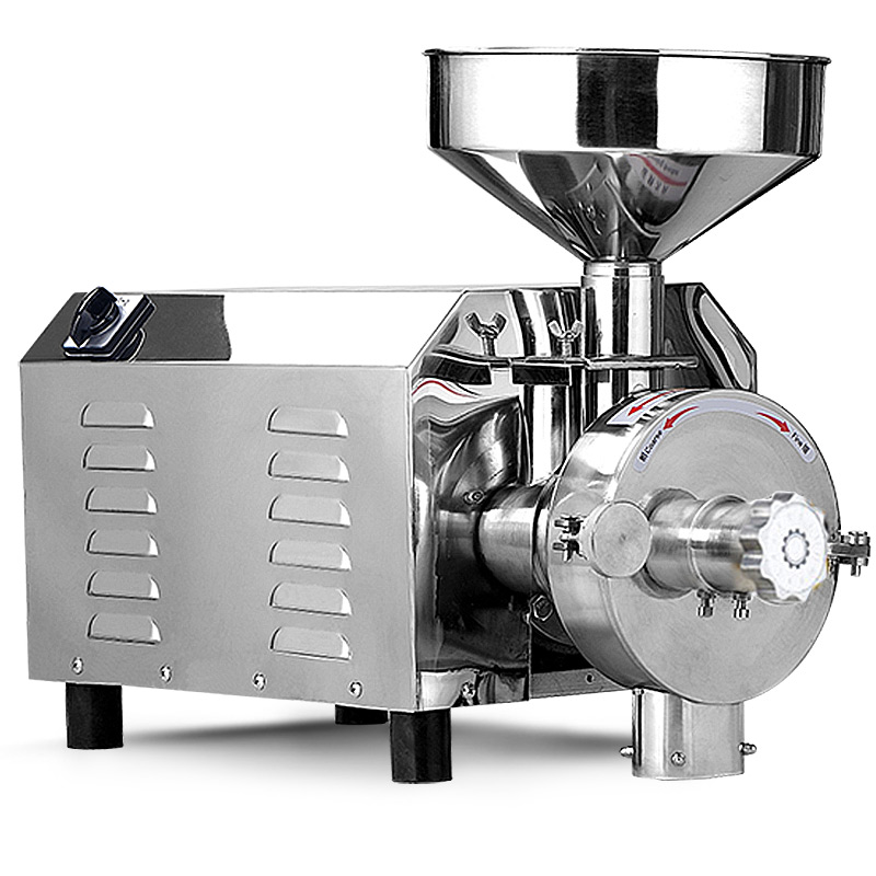 久品五穀雜糧磨粉機 商用3kw中藥材粉碎機不鏽鋼打粉機超細研磨機