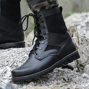 军靴男特种兵07作战靴秋冬季高帮陆战靴户外沙漠登山靴军鞋作训靴