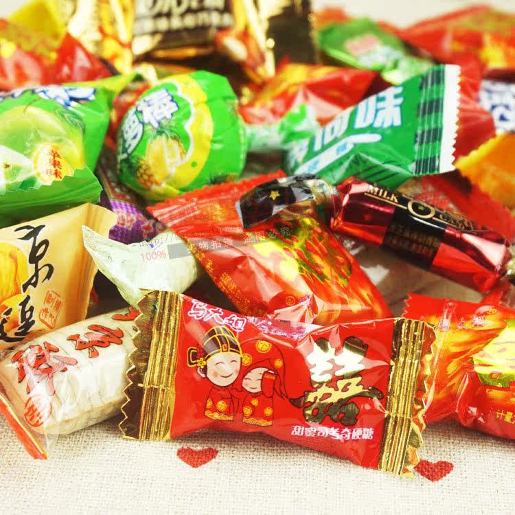 2斤包邮马大姐散糖500g 喜糖 撒糖 摆糖什锦糖杂拌糖 500克散装特