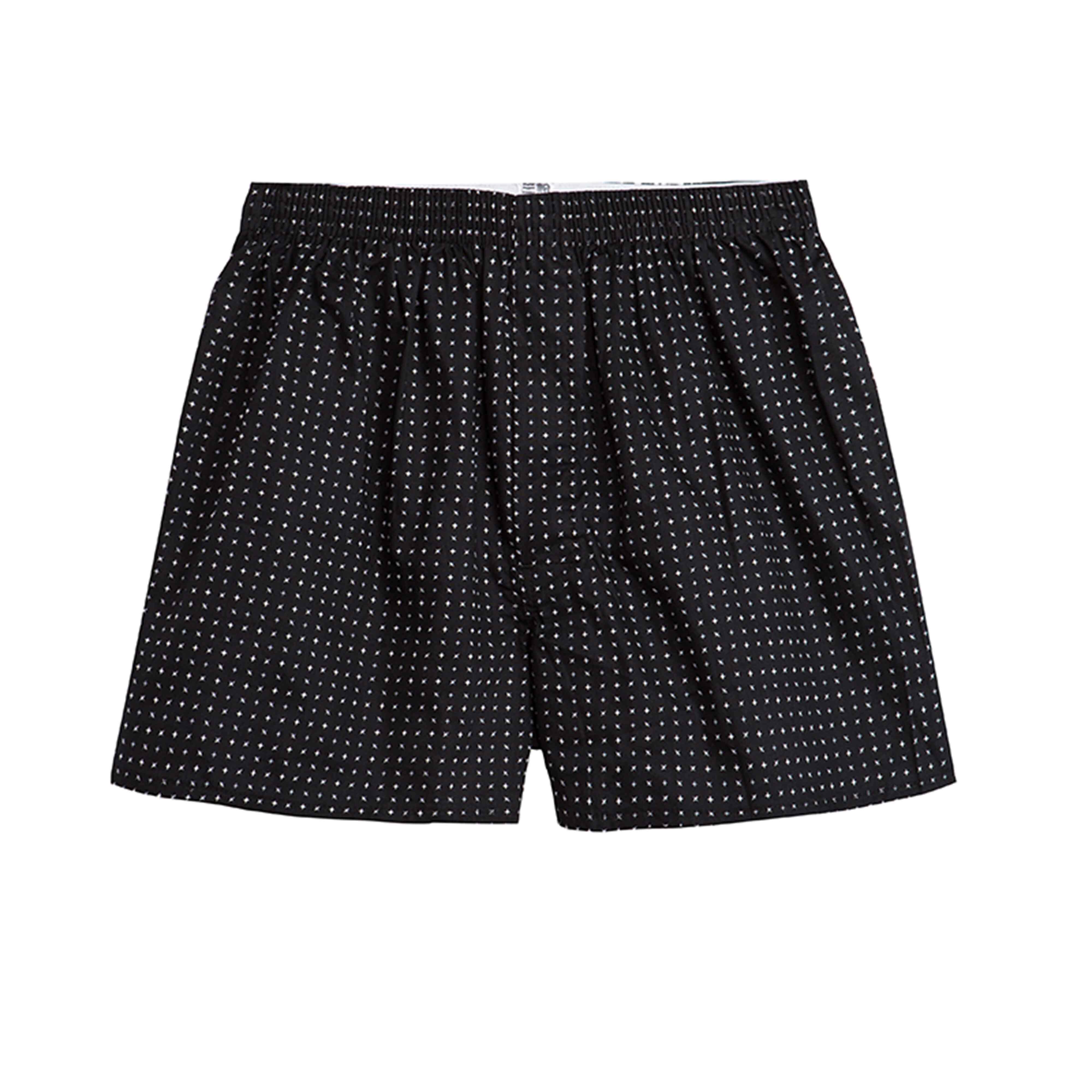 三枪男士内裤纯棉印花男平角裤罗纹弹力透气全棉男士短裤[3条装]