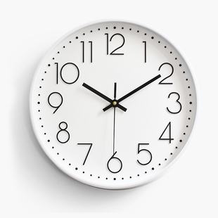 钟表挂表客厅卧室家用圆形现代简约个性创意静音夜光石英钟万年历