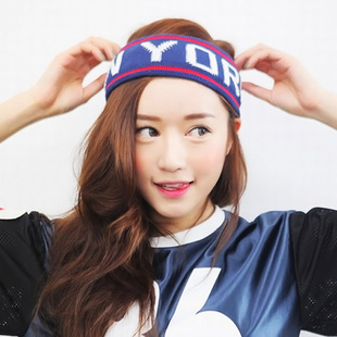 韩版时尚运动瑜伽头巾运动跑步健身头带时尚束发带运动头巾