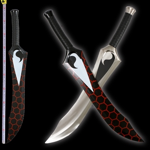 龙泉宝剑干将莫邪红a双刀cos动漫刀影视刀剑防身兵器包邮未开刃