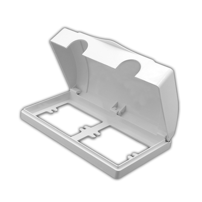 双86型防水盒浴室开关插座盖挡水盒86型二位并联防水罩双连防溅盒