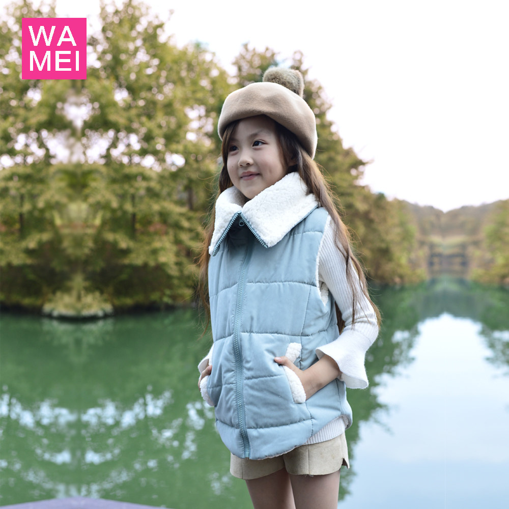 女童马甲秋冬装加厚儿童背心宝宝加绒坎肩2-8岁女孩马甲百搭背心