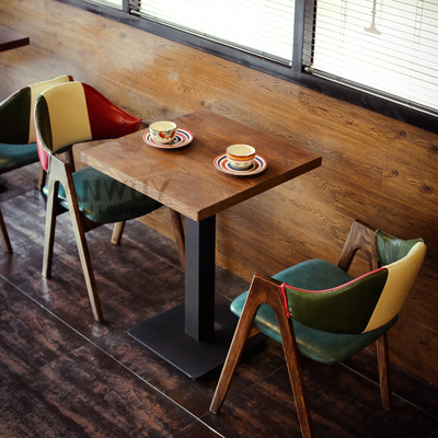 复古 咖啡厅桌椅 北欧工业风 loft 酒吧茶甜品店茶餐厅桌椅组合