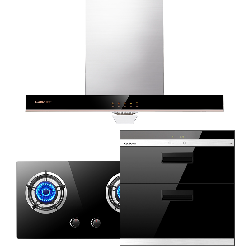 macro/万家乐a532 k461b抽吸油烟机燃气灶套装大吸力烟灶套餐