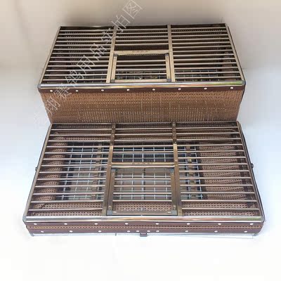 信鸽训放笼赛鸽放飞笼鸽具用品鸽笼集鸽不锈钢藤笼集训训鸽笼折叠