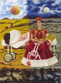 弗里达卡罗墨西哥女画家frida kahlo油画作品受伤的鹿临摹复制品