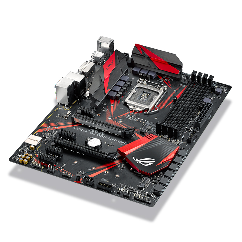 宁美国度 asus/华硕 strix b250h gaming 台式机电脑竞技主板1151