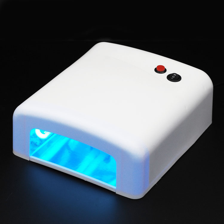 36w 四灯管uv灯 紫外线uv胶水固化灯 光疗灯 指甲油烤灯 擦除器