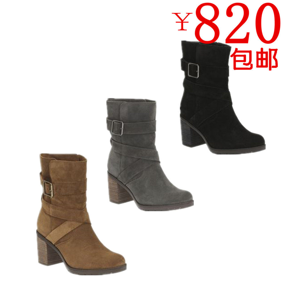 clarks小公主其乐malvet doris女鞋2016秋季新款马丁靴短靴