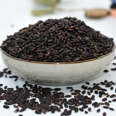 买3送1蒙煌发芽黑米富硒米500g真空营养米无糖粗粮包邮易熟易蒸煮