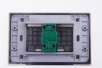 120型开关插座面板轻点开关 铝合金拉丝面板一开单控一开双控面板