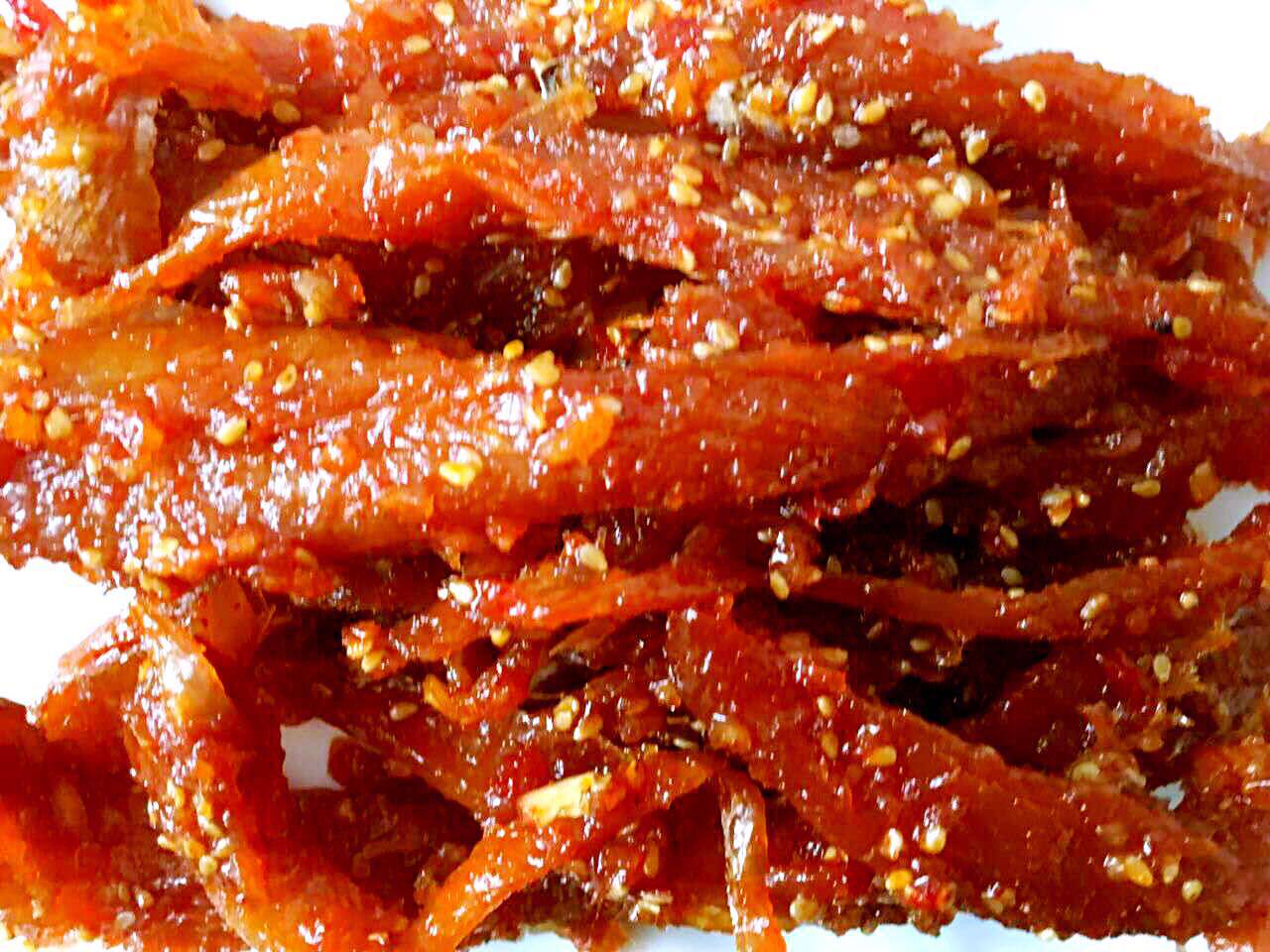 延边特产泡菜辣明太鱼条 延吉特产明太鱼丝 散装辣明太鱼条半斤