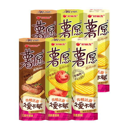 好丽友薯愿香烤原味104g休闲膨化零食办公出游新旧包装交替_不打折