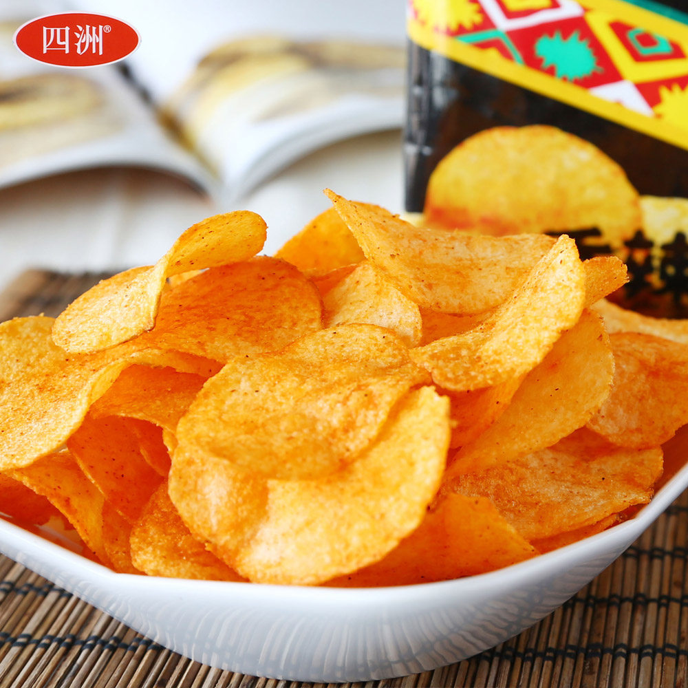 【天猫超市】四洲热浪香辣薯片50g 膨化食品香脆薯片休闲零食