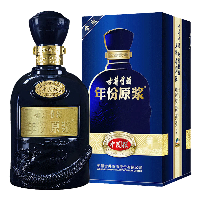 1919酒类直供 古井贡酒42度年份原浆中国强500ml 浓香型 国产白酒