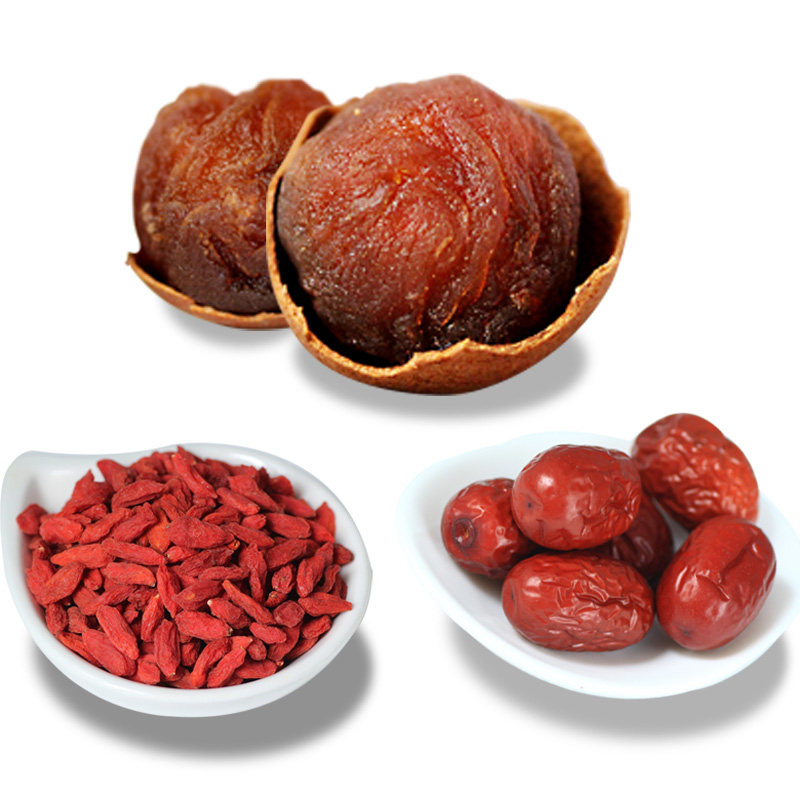 相思莲 桂圆红枣枸杞组合 桂圆干250g 红枣干250g 枸杞干250g