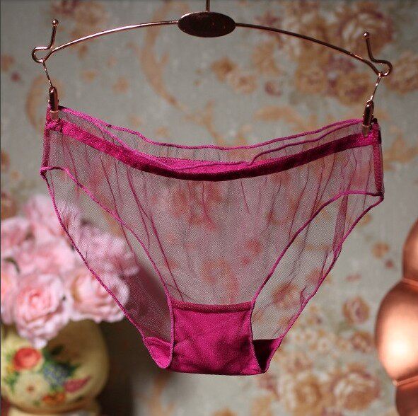 两条包邮超薄女内裤夏透明玻璃纱性感诱惑无痕全网纱三角裤短裤头