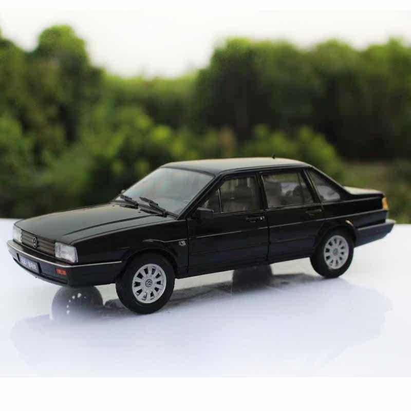 威利welly1:18 上海大众桑塔纳 合金汽车模型 普桑 santana 黑色