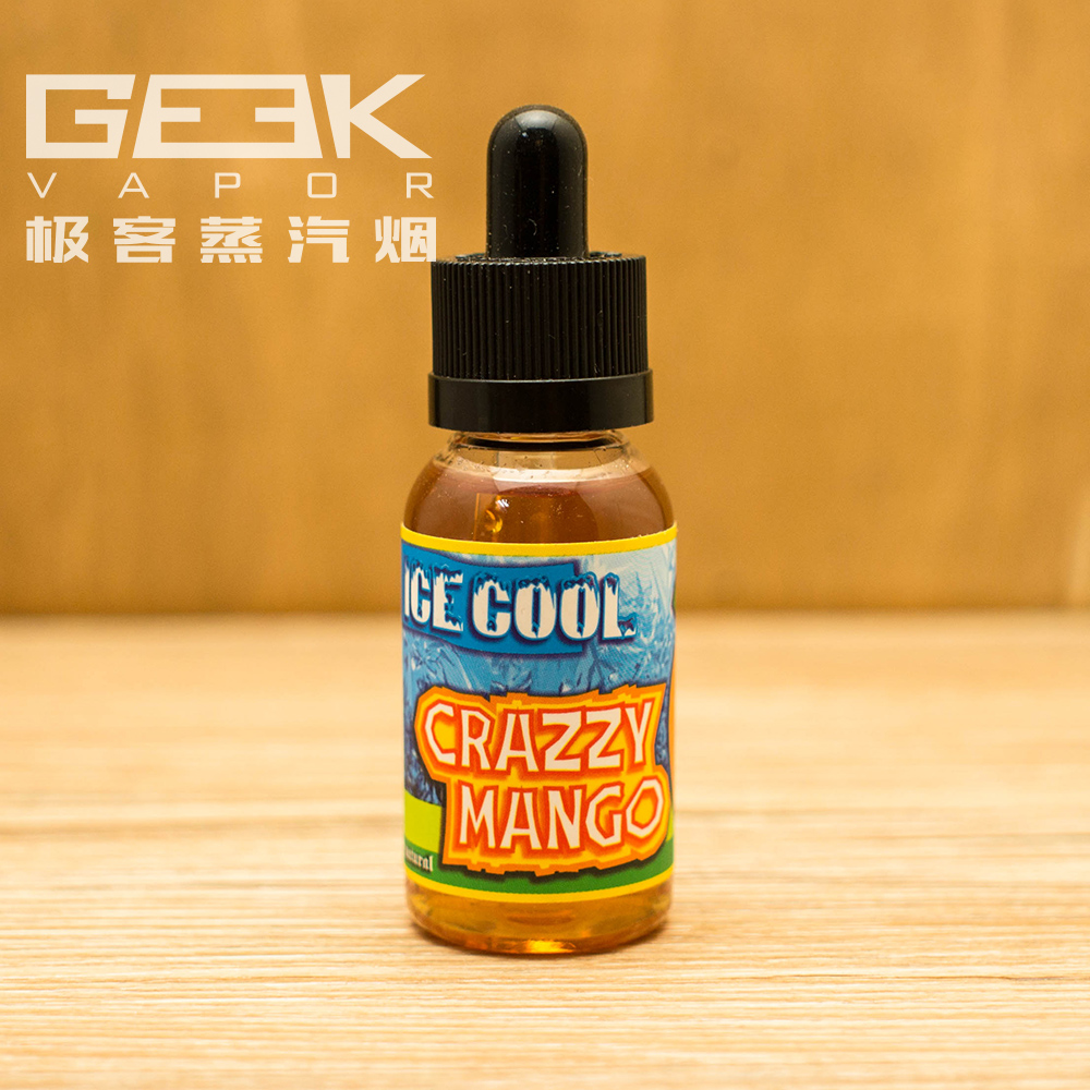 馬來西亞進口ice cool crazzy mango 瘋狂芒果電子煙 煙油30ml6mg