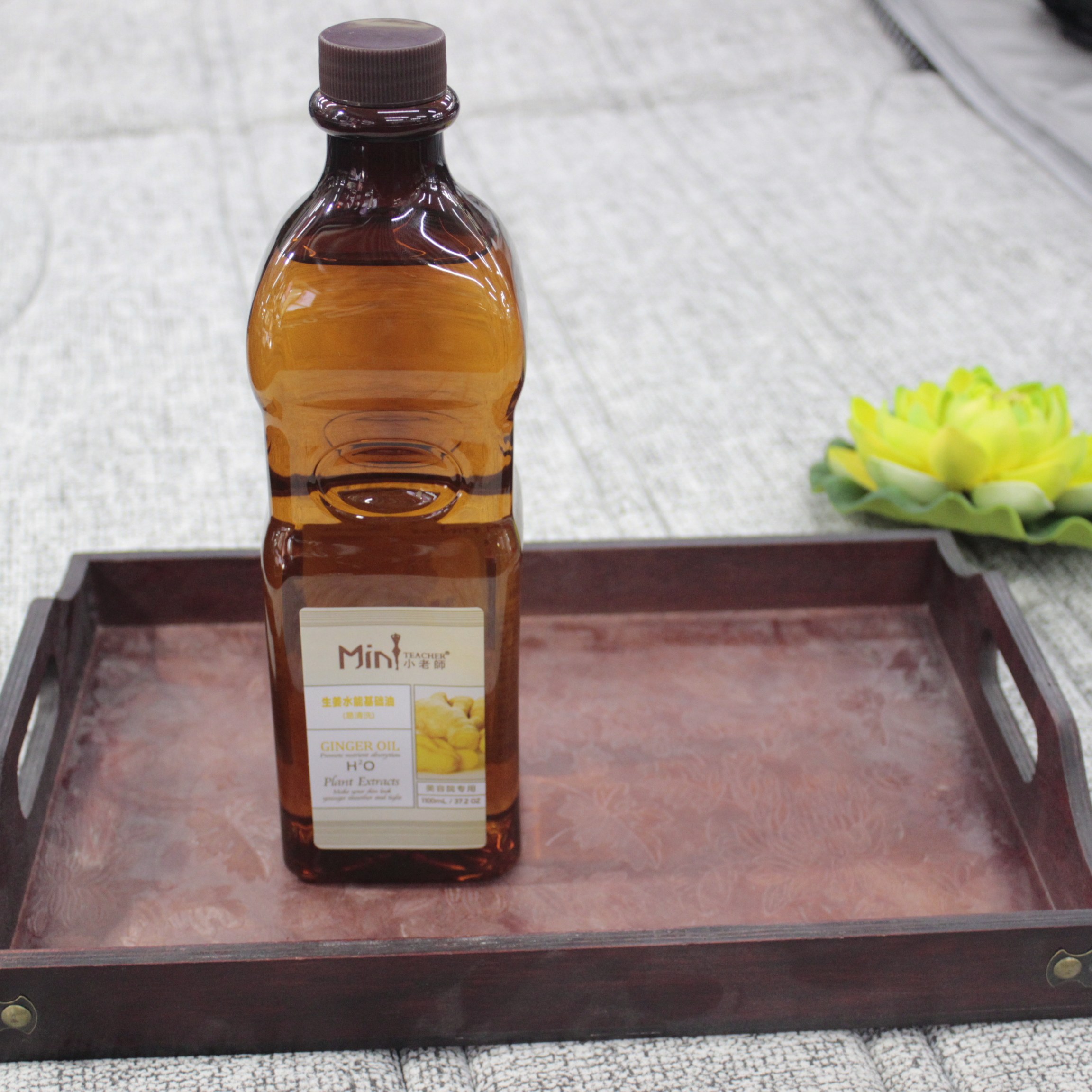 美容院生姜油发热精油全身体按摩开背部肩颈刮痧驱寒通经络1000ml