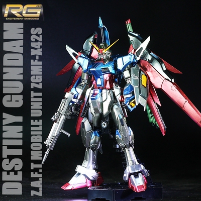 順豐包郵 萬代合金著色 金牌正品rg destiny gundam 命運高達模型