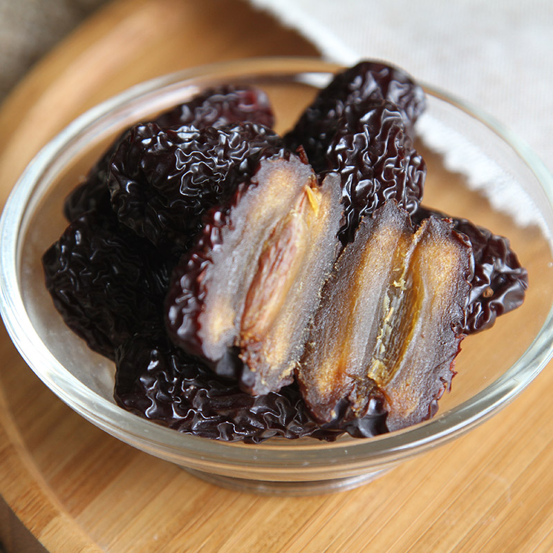 山东紫晶枣500克 烟熏乌枣 熏枣 黑枣 乌枣煲汤煲粥素食零食
