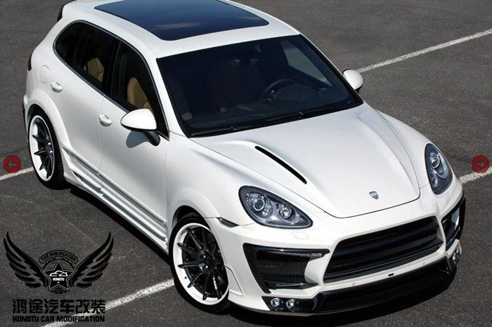 卡宴改装大包围 11款卡宴改装路马大包围 卡宴改装lumma宽体包围_双氙