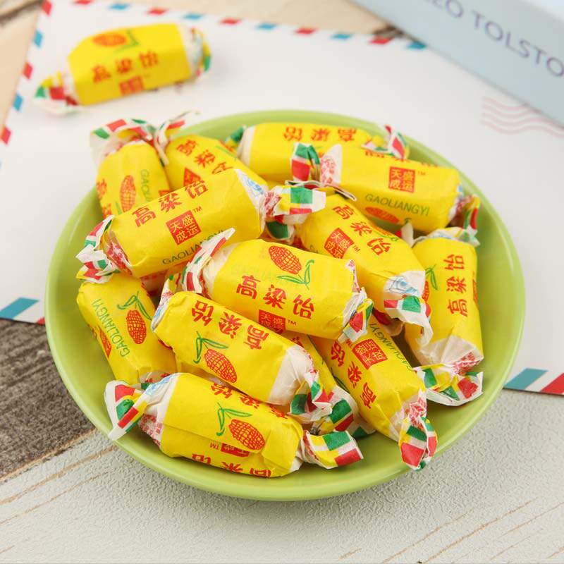 山东特产金耀牌高粱饴红枣饴绿豆饴软糖散装500g年货糖果多种口味