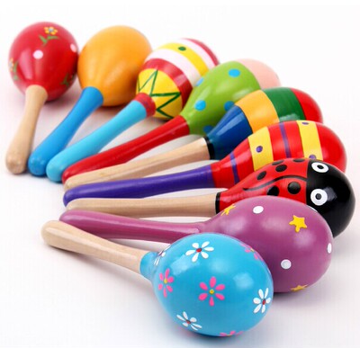 婴儿彩色响棒沙锤沙球沙蛋小沙锤 儿童沙锤沙铃音乐 宝宝益智玩具