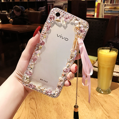 vivox9plus手机壳新款,vivo手机x9plus vivox9plus手机壳女款x9 i保护套奢华水钻边框全包硅胶防摔潮y53