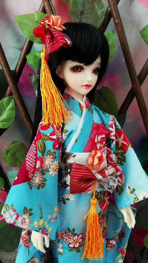 【k计划】【定制】kiya酱原创手工娃衣 和服 樱花 bjd azone ob代购