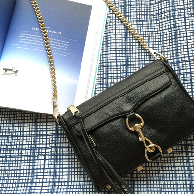 2015欧美同款牛皮铆钉流苏机车包mini mac真皮单肩斜挎小包女包