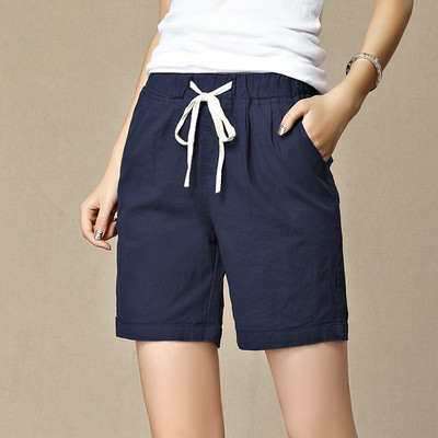 2015夏季大码女装五分裤热裤宽松女式韩版显瘦亚麻棉麻短裤中裤潮