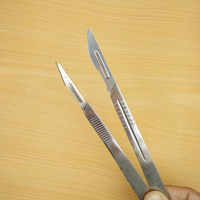 包邮 碳钢不锈钢手术刀架刀柄刀片修脚边贴膜嫁接兽用3 4 11 23号