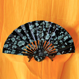 天然奇石牡丹石55扇子雕刻工艺品礼品家居装饰办公摆件产地直销