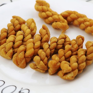 四川眉山特产三麻子手工制小麻花258克*2袋零食点心小吃