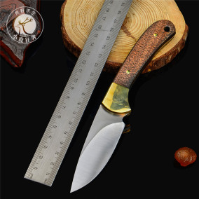 原装 美国buck巴克刀390 野外求生存直刀具户外刀具黑 迷彩