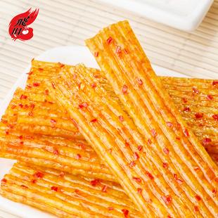 素手撕麦片味48g*10包湖南特产面筋小吃办公室休闲食品 飞旺辣条