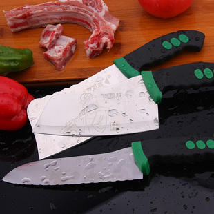 百世特厨房刀具菜刀不锈钢切片刀砍刀调理刀套刀
