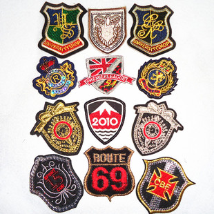 袖章r 可烫衣服补丁贴 布贴 徽章袖章袖标 潮酷个性装饰贴 刺绣贴花