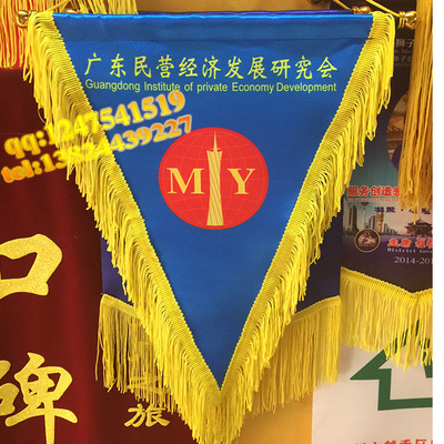 流动红旗 三角植绒 定做锦旗 各种旗帜 广州厂家直销批发 可印字
