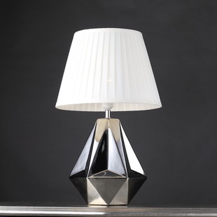 陶瓷台灯头纯铜复古中式节能灯美式卧室床客厅家居饰品创意摆件