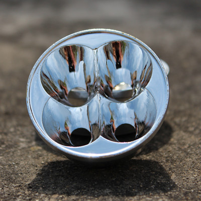 t6反光杯摩托车30w led大灯反光杯4灯反光杯反光碗铝光杯_双氙车灯